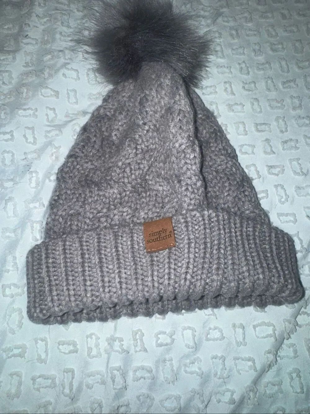 NWOT simply southern pom beanie
